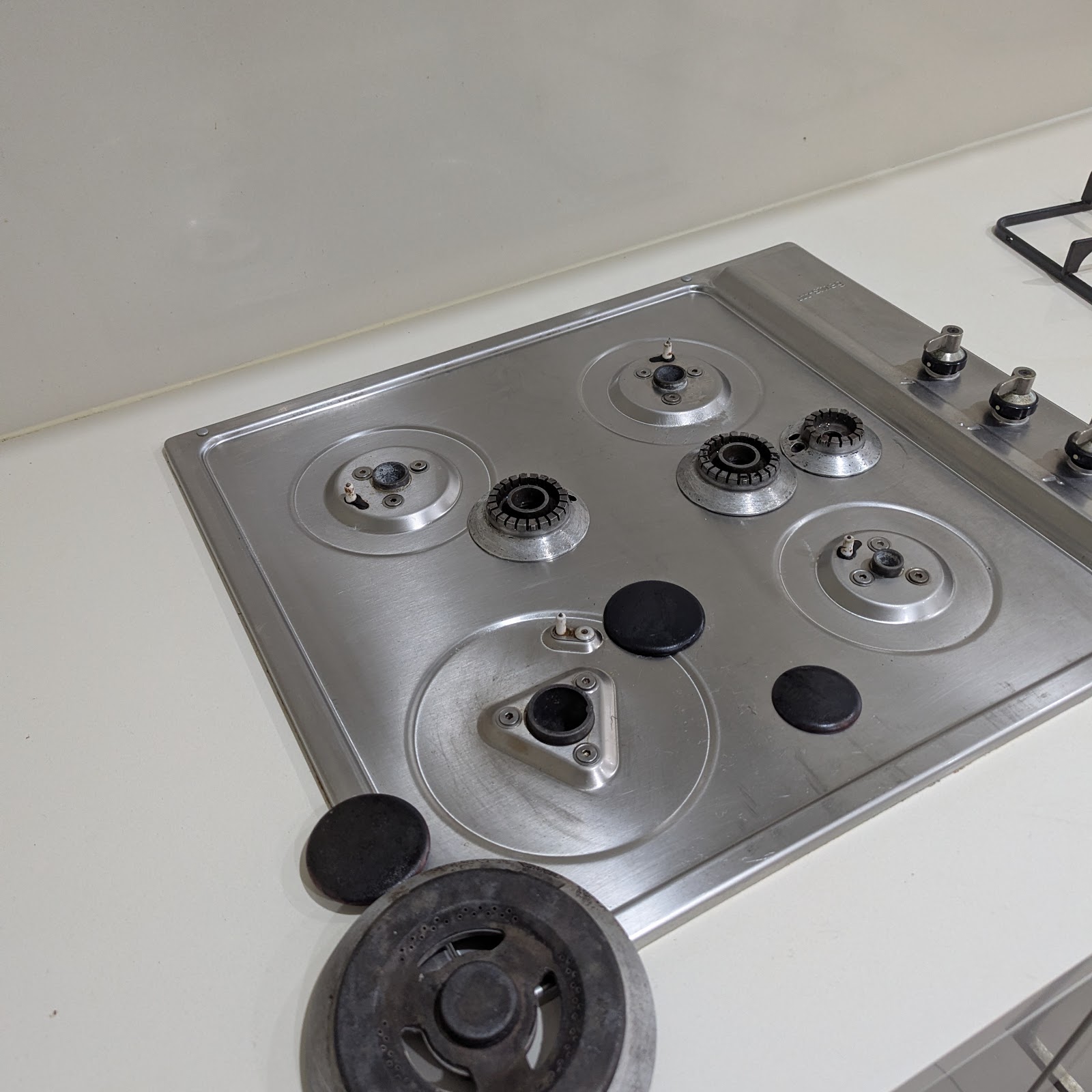 Stovetop burners cleaned