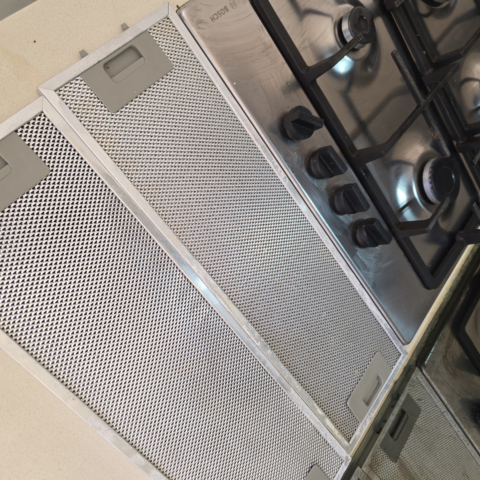 Rangehood filter and cooktop