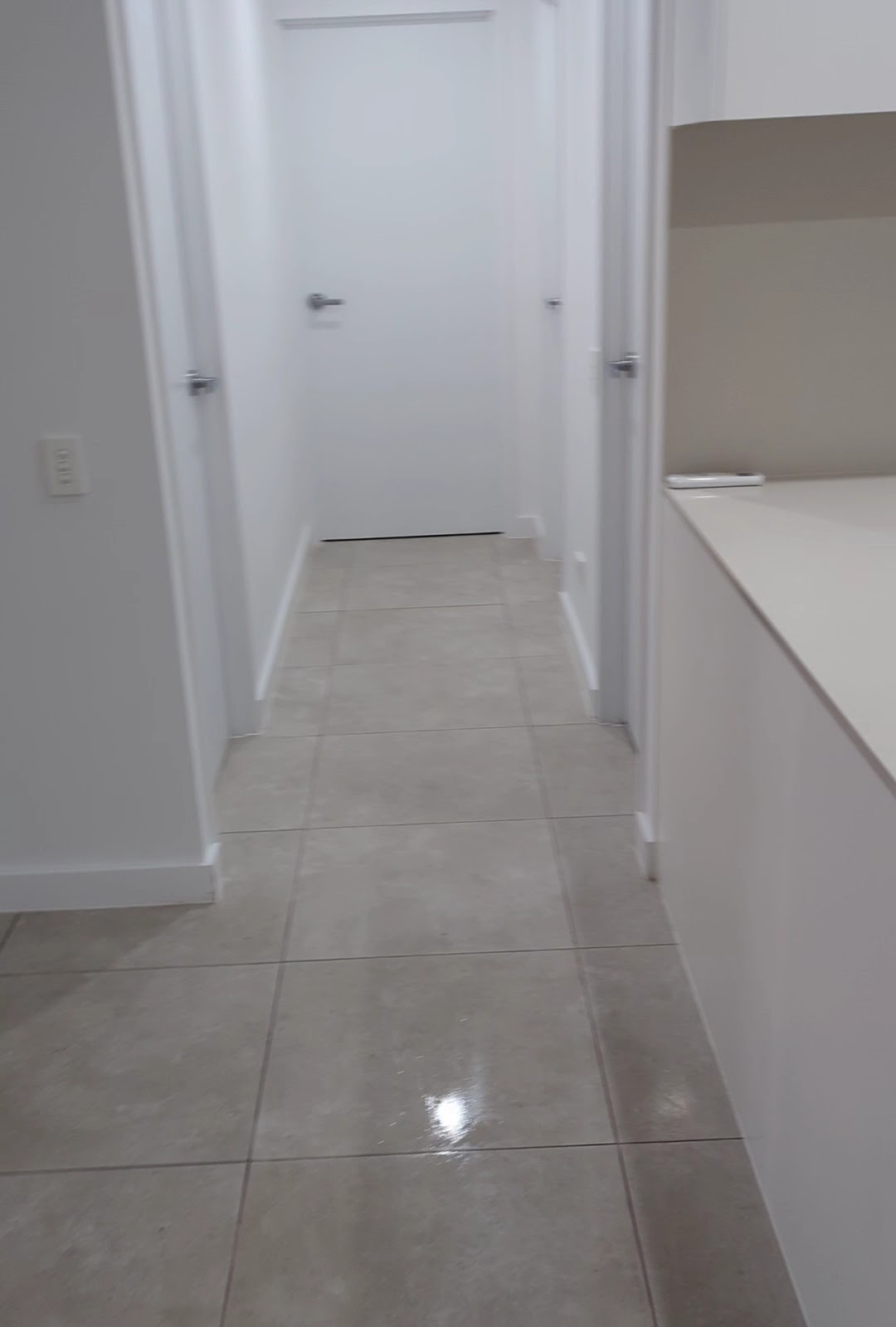Hallway after clean