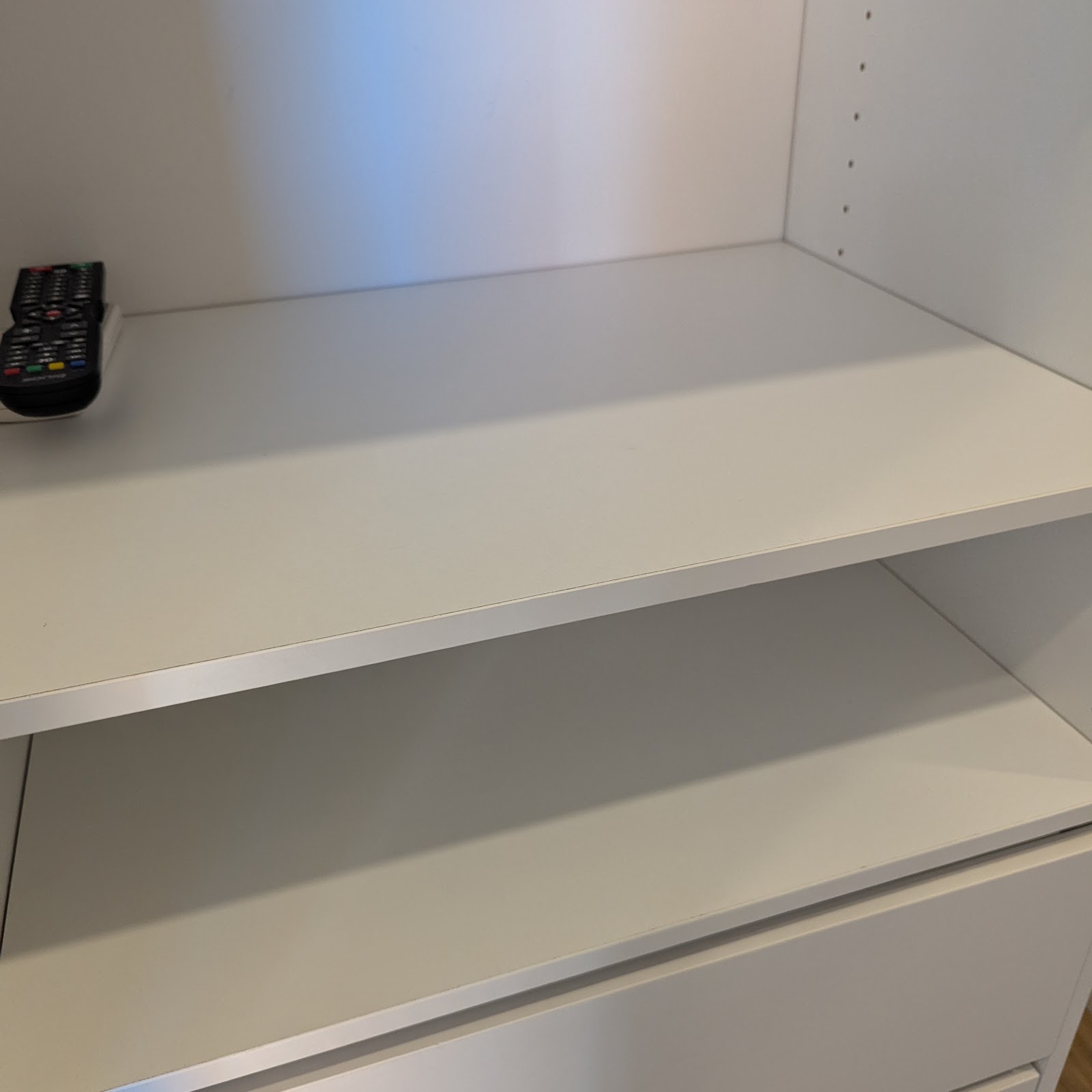 Shelving after clean